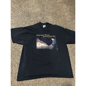Vintage George Strait Shirt Adult 2XL 2004 Honkytonkville Country Tour Mens